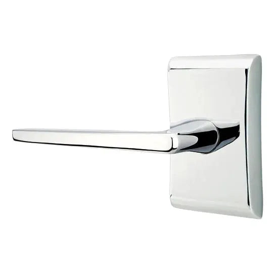 Emtek Hermes Door Lever with Neos Rose by Emtek
