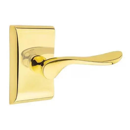 Emtek Luzern Door Lever with Neos Rose by Emtek
