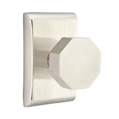 Emtek Octagon Door Knob and Neos Rose by Emtek