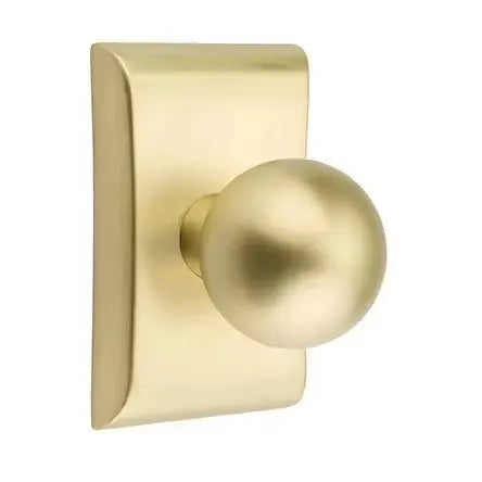 Emtek Orb Door Knob with Neos Rose by Emtek
