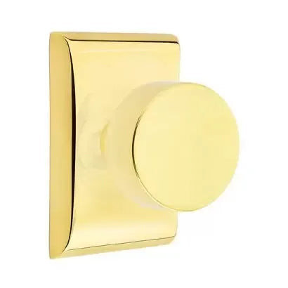 Emtek Round Door Knob and Neos Rose by Emtek