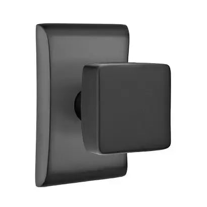Emtek Square Door Knob and Neos Rose by Emtek