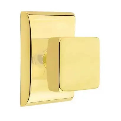 Emtek Square Door Knob and Neos Rose by Emtek