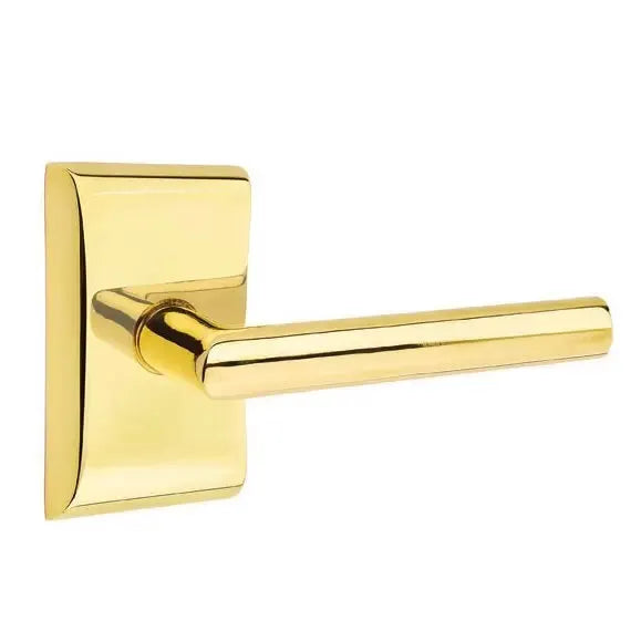 Emtek Stuttgart Door Lever with Neos Rose by Emtek