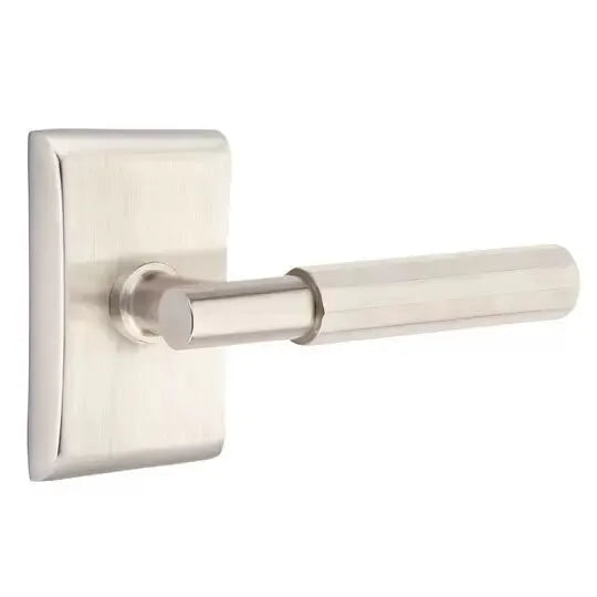 Emtek Faceted Lever with T-Bar Stem and Neos Rose by Emtek