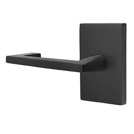 Emtek Argos Door Lever with Modern Rectangular Rose by Emtek