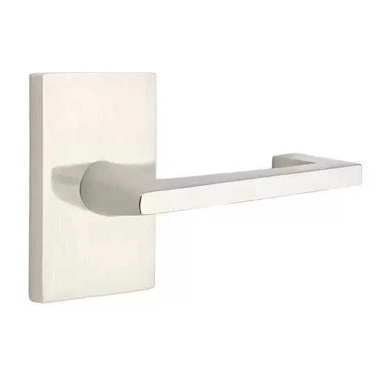 Emtek Argos Door Lever with Modern Rectangular Rose by Emtek