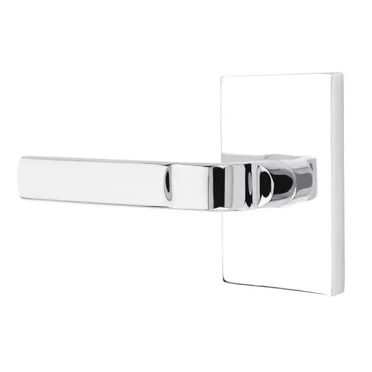 Emtek Aston Lever with Modern Rectangular Rose by Emtek