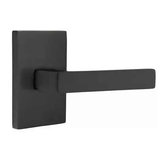 Emtek Dumont Lever with Modern Rectangular Rose by Emtek