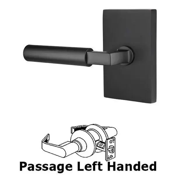 Emtek Hercules Door Lever with Modern Rectangular Rose by Emtek