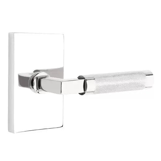 polished chrome lever