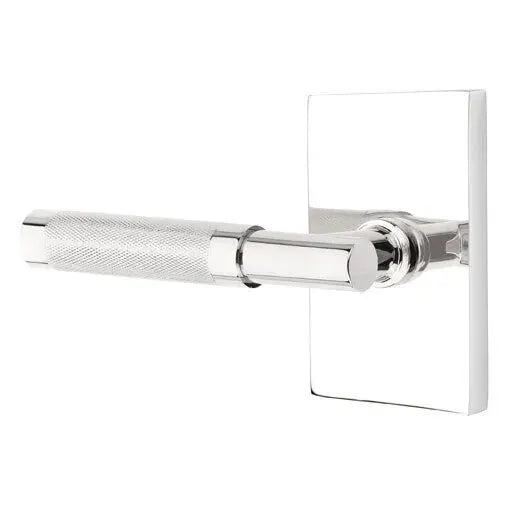 polished chrome lever