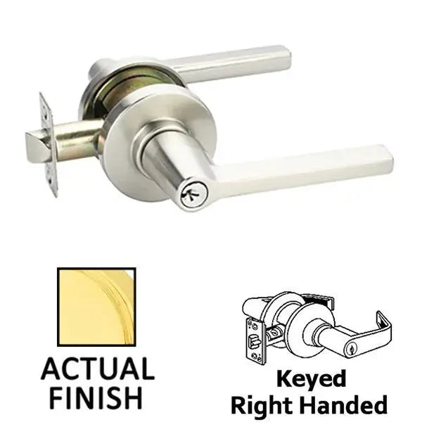 Emtek Helios Door Lever with Disk Rose by Emtek