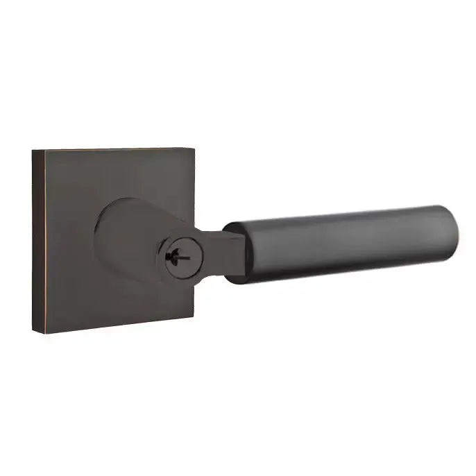 Emtek Hercules Door Lever with Square Rose by Emtek