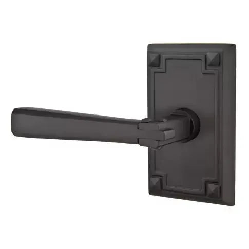Emtek Arts and Crafts Door Lever with Arts and Crafts Rose by Emtek