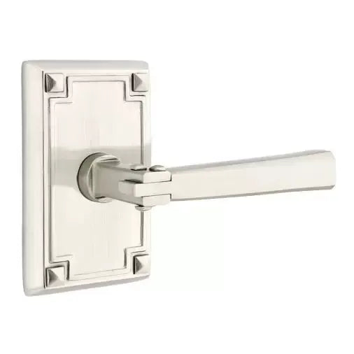 Emtek Arts and Crafts Door Lever with Arts and Crafts Rose by Emtek