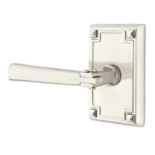 Emtek Arts and Crafts Door Lever with Arts and Crafts Rose by Emtek