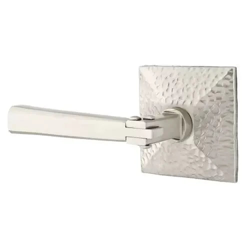 Emtek Arts and Crafts Door Lever with Hammered Rose by Emtek