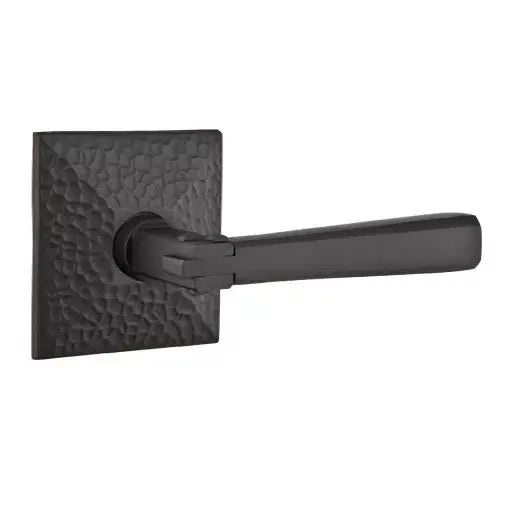 Emtek Arts and Crafts Door Lever with Hammered Rose by Emtek