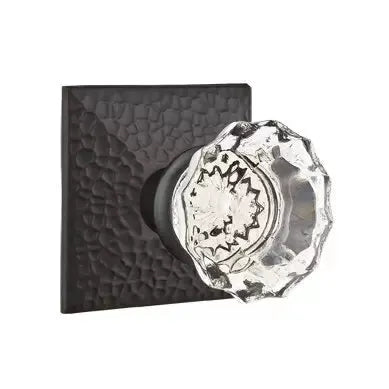 Emtek Astoria Door Knob with Hammered Rose by Emtek