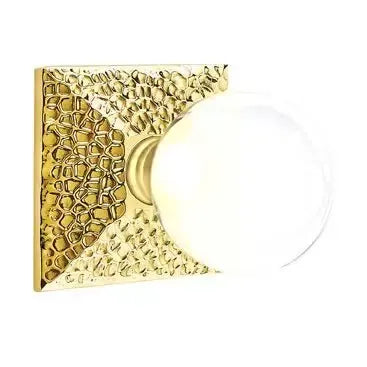 Emtek Bristol Door Knob with Hammered Rose by Emtek