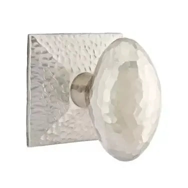 Emtek Hammered Egg Door Knob with Hammered Rose by Emtek