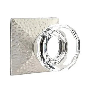 Emtek Lowell Door Knob with Hammered Rose by Emtek