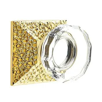 Emtek Lowell Door Knob with Hammered Rose by Emtek