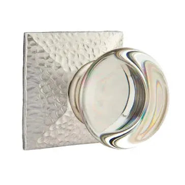 Emtek Providence Door Knob with Hammered Rose by Emtek