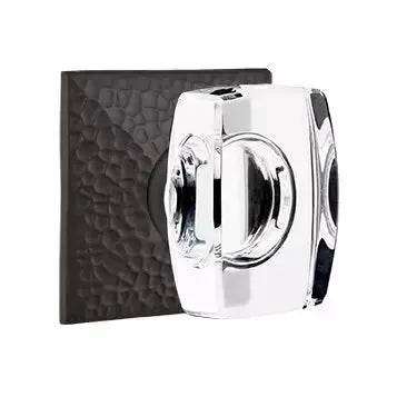 Emtek Windsor Door Knob with Hammered Rose by Emtek