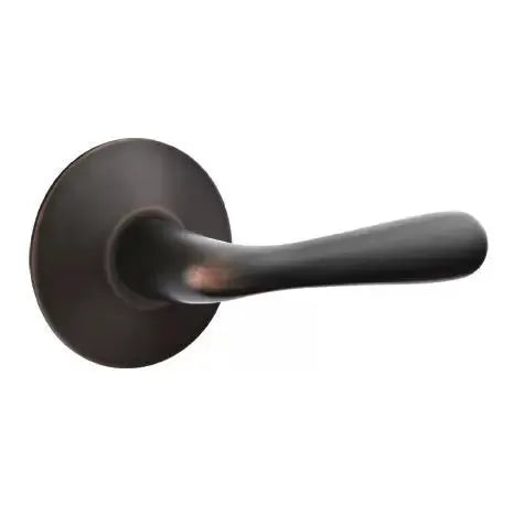 Emtek Basel Door Lever with Modern Rose by Emtek