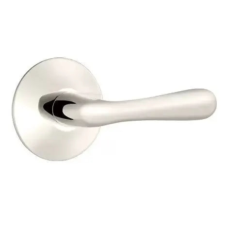 Emtek Basel Door Lever with Modern Rose by Emtek