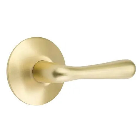 Emtek Basel Door Lever with Modern Rose by Emtek