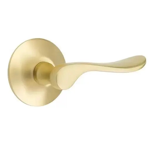 Emtek Luzern Door Lever with Modern Rose by Emtek