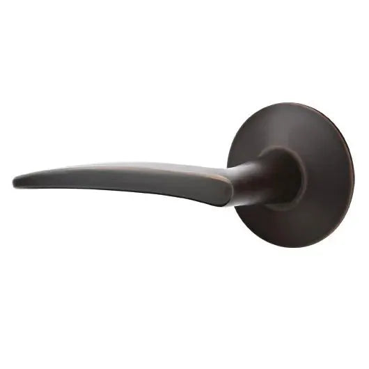 Emtek Poseidon Door Lever with Modern Rose by Emtek