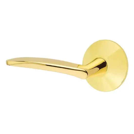 Emtek Poseidon Door Lever with Modern Rose by Emtek