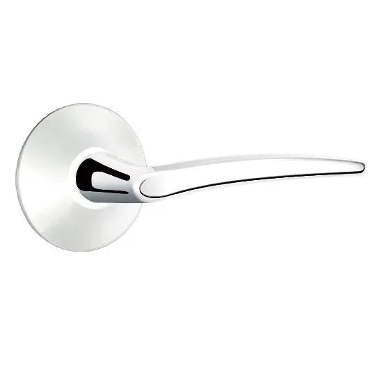 Emtek Poseidon Door Lever with Modern Rose by Emtek