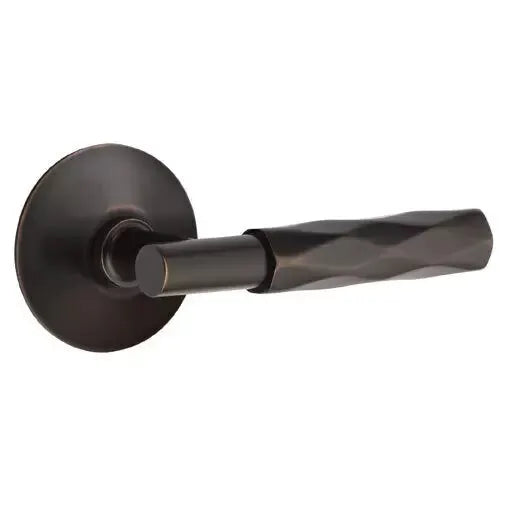 Emtek Tribeca Lever with T-Bar Stem and Modern Rose by Emtek