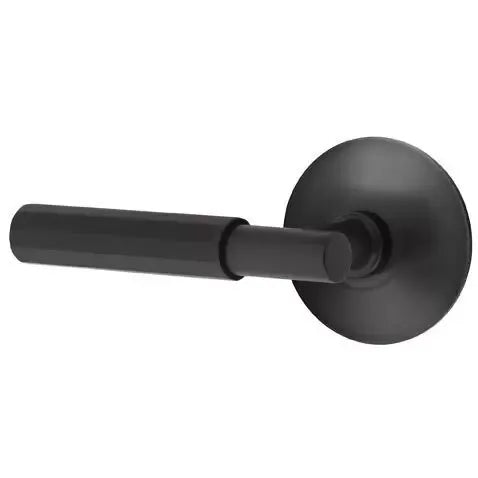 Emtek Faceted Lever with T-Bar Stem and Modern Rose by Emtek