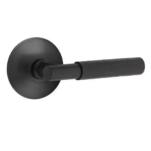 Emtek Hammered Lever with T-Bar Stem and Modern Rose by Emtek