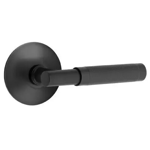 Emtek Knurled Lever with T-Bar Stem and Modern Rose by Emtek