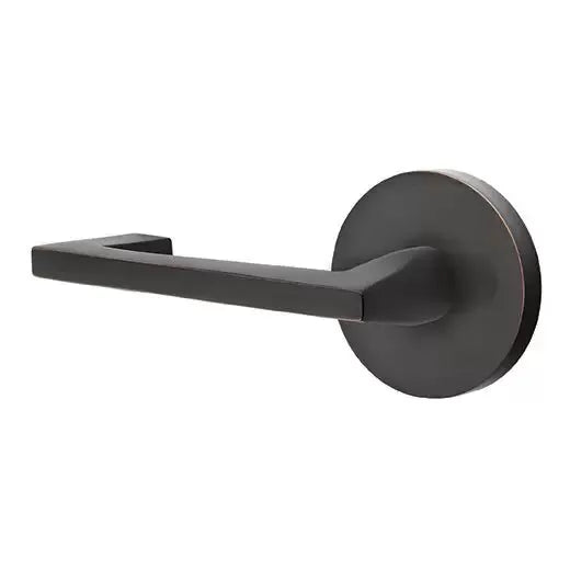 Emtek Right Handed Argos Door Lever with Disk Rose by Emtek