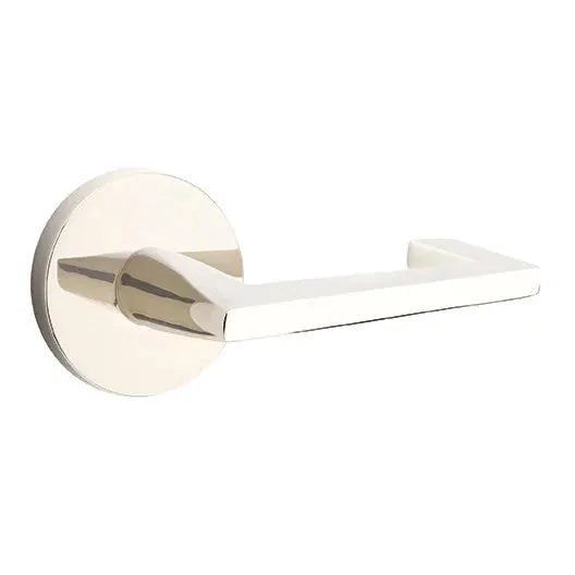 Emtek Right Handed Argos Door Lever with Disk Rose by Emtek