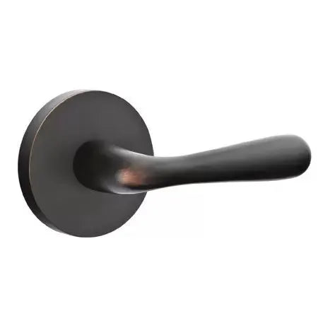 Emtek Basel Door Lever with Disk Rose by Emtek