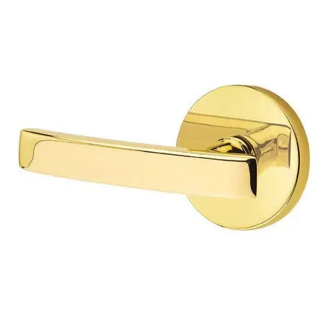 Emtek Geneva Door Lever with Disk Rose by Emtek