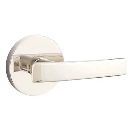 Emtek Geneva Door Lever with Disk Rose by Emtek