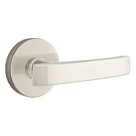 Emtek Geneva Door Lever with Disk Rose by Emtek
