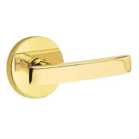 Emtek Geneva Door Lever with Disk Rose by Emtek