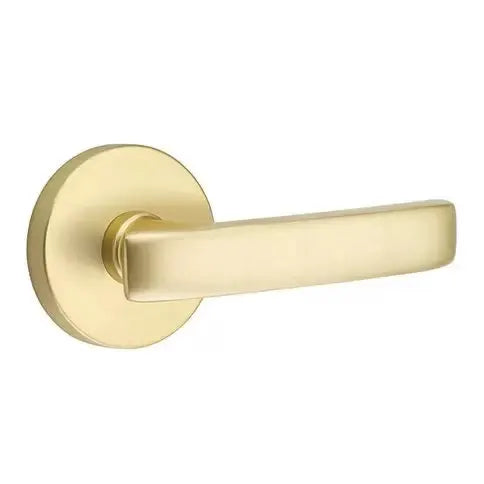 Emtek Geneva Door Lever with Disk Rose by Emtek