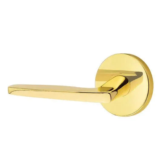 Emtek Hermes Door Lever with Disk Rose by Emtek